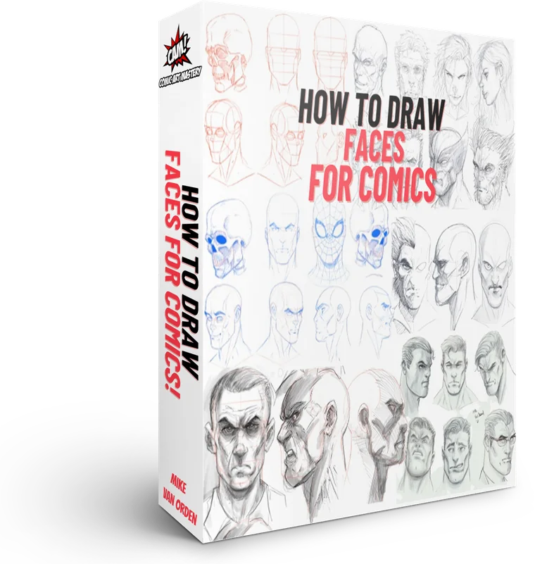 How to Draw Faces for Comics course box
